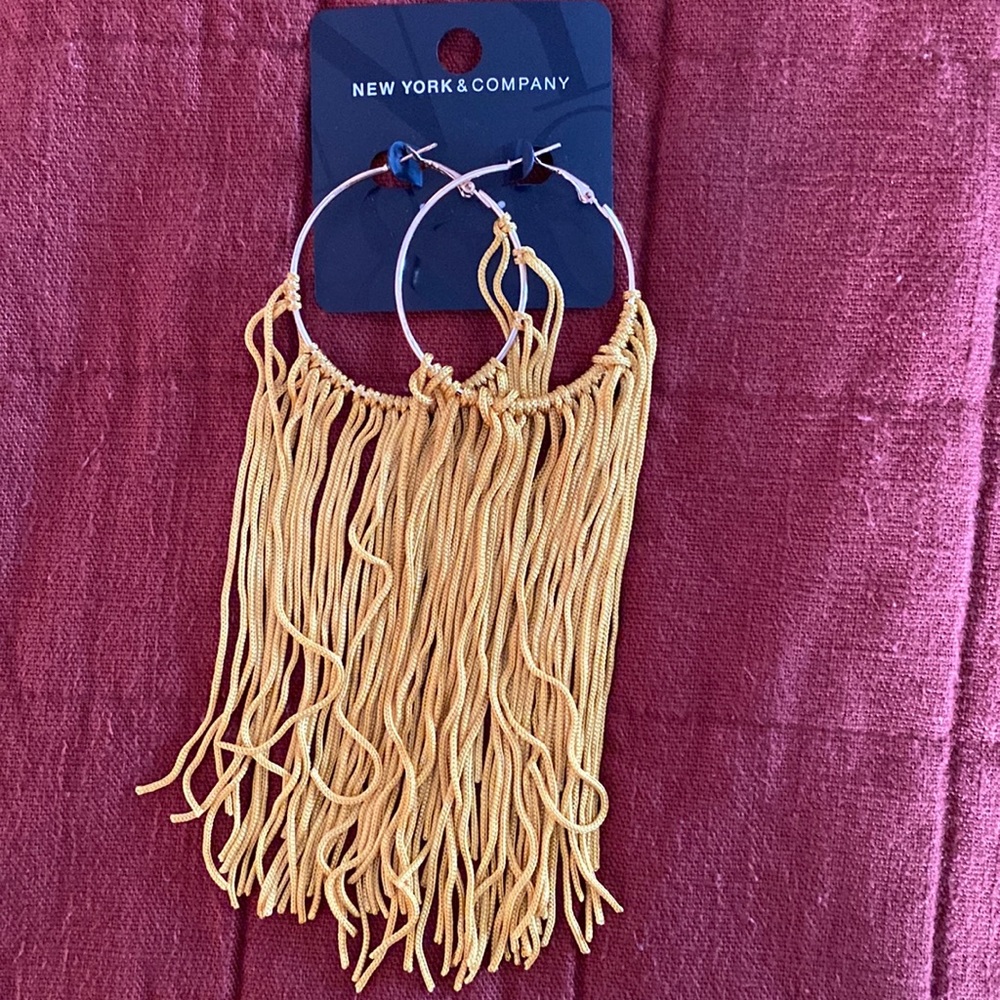 Yellow Fringe earrings